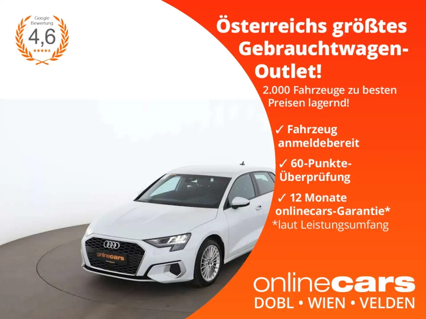 Audi A3 SB 35 TFSI advanced Aut LED NAVI SITZHZG TEMP bijela - 1