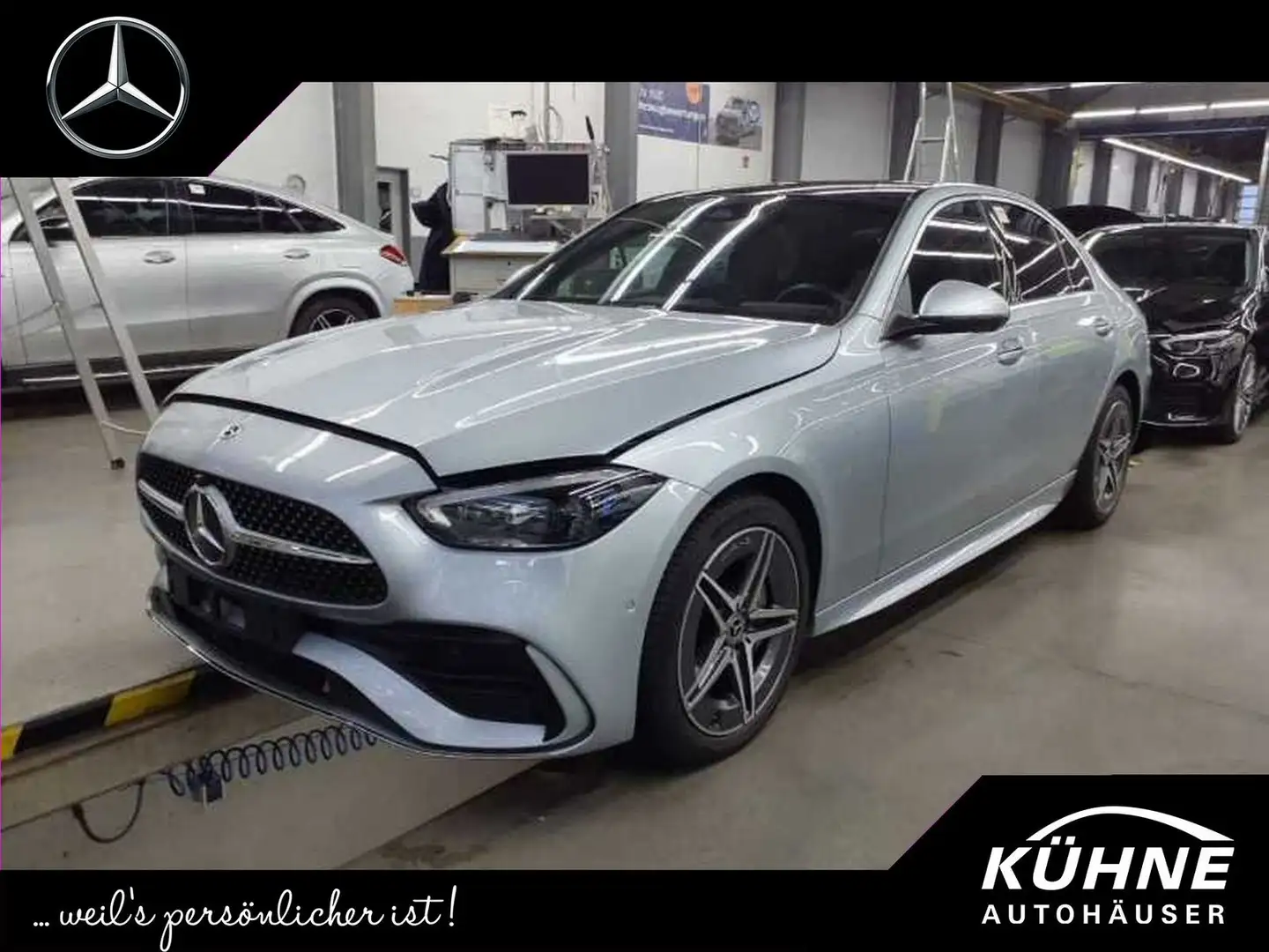 Mercedes-Benz C 300 de AMG Premium Panorama+Digital+Sound+KeyGo Silber - 1