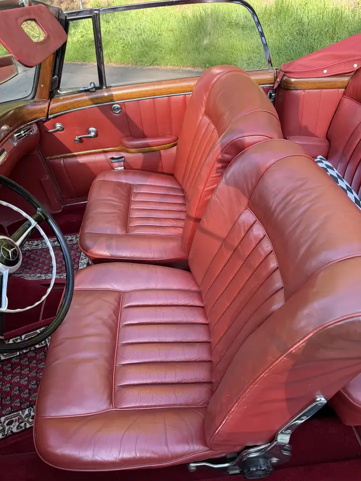 Mercedes-Benz 220 Ponton S - Rotes Leder, Vergaser überholt, foto 8