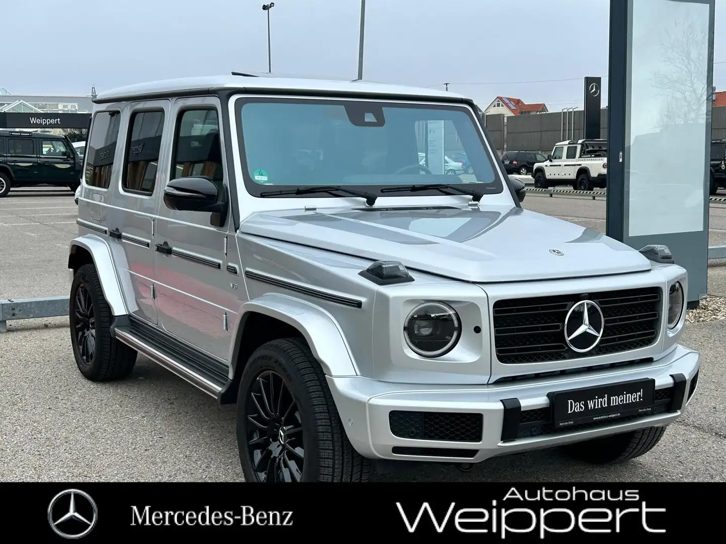 Mercedes-Benz G 500 G500 COM DIST GSHD STHZ MLED EXCLUSIVE AMG LINE Срібний - 2