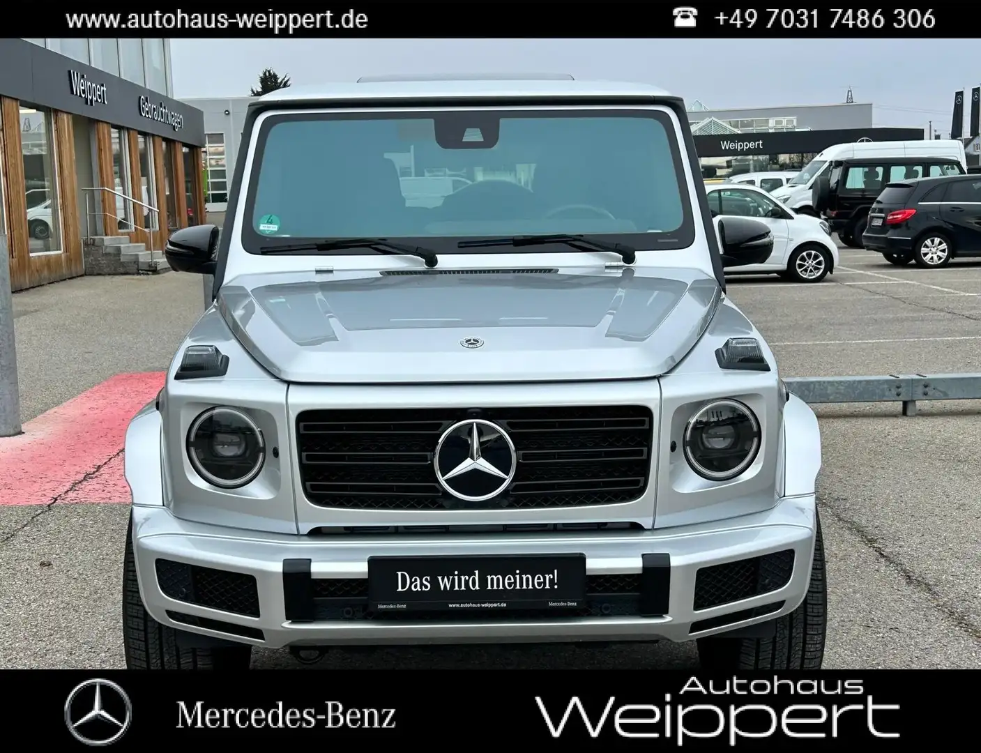 Mercedes-Benz G 500 G500 COM DIST GSHD STHZ MLED EXCLUSIVE AMG LINE Silber - 1