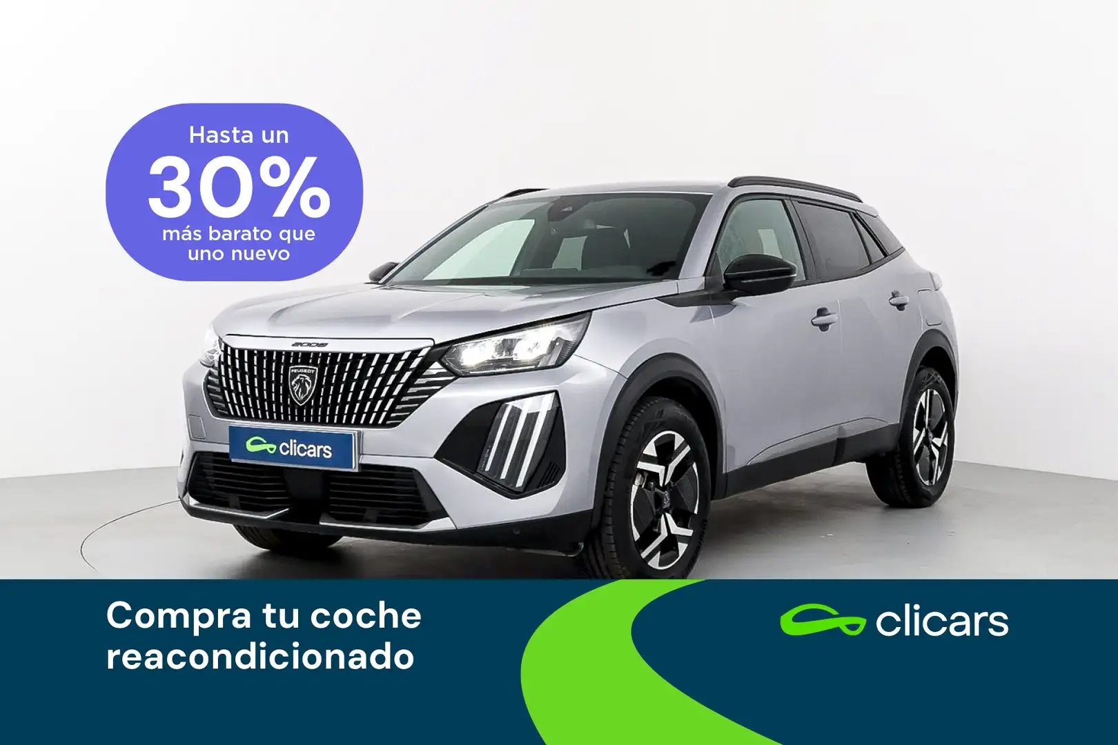 Peugeot 2008 Hybrid 136 GT eDCS6 Plateado - 1