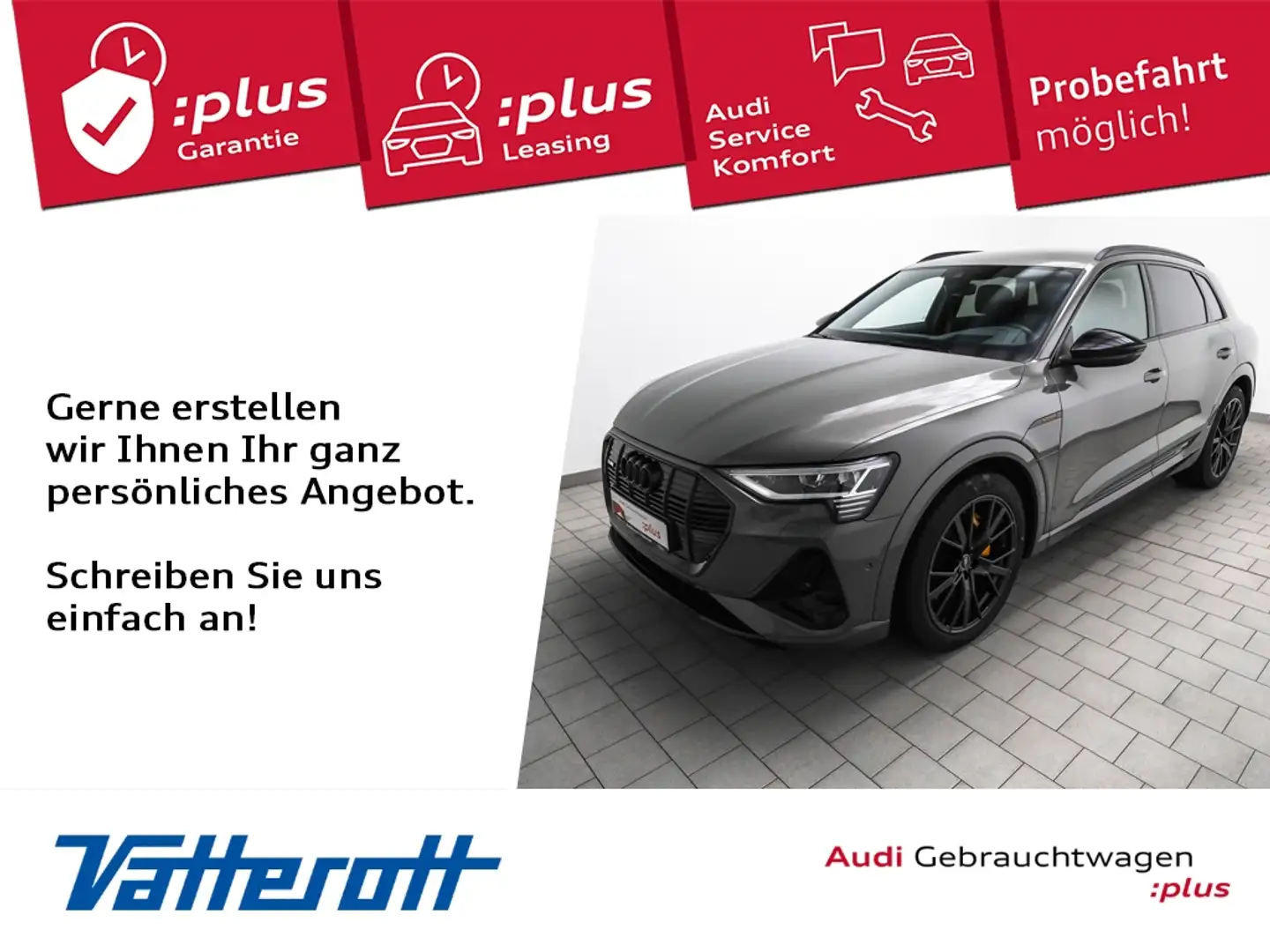 Audi e-tron 55 quattro S line Black Edition AHK HuD B&O Grau - 1