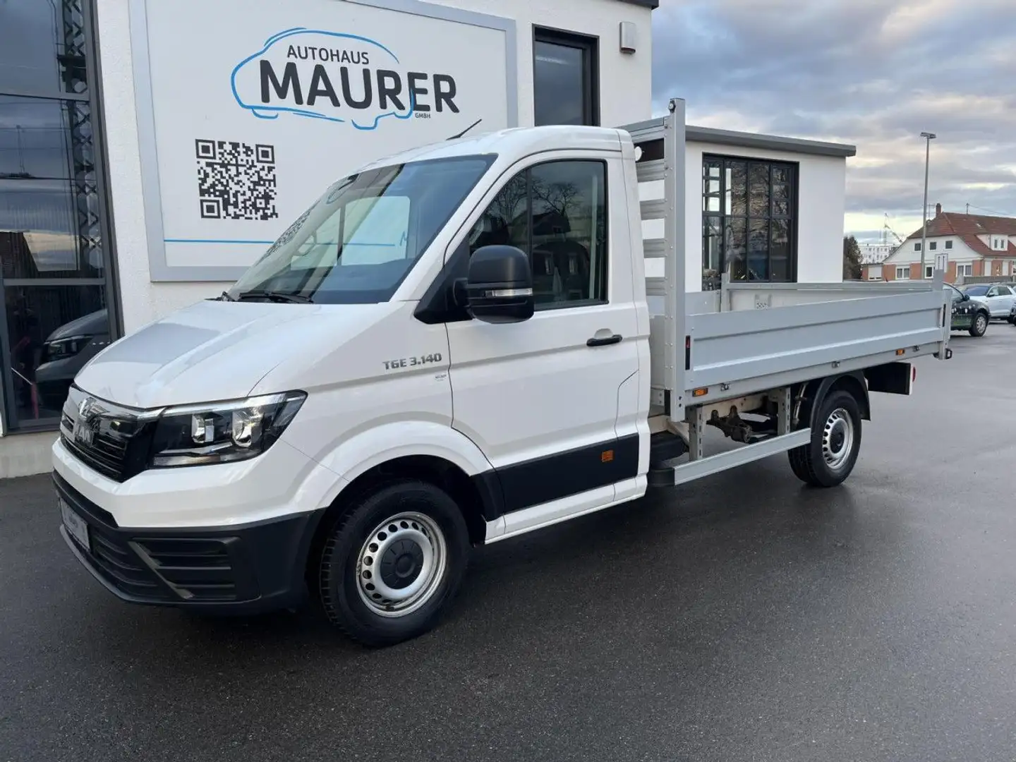 Volkswagen Crafter TGE 3.140 Pritsche EK MR 2,0 TDI Klima AHK 3,0t Blanc - 2