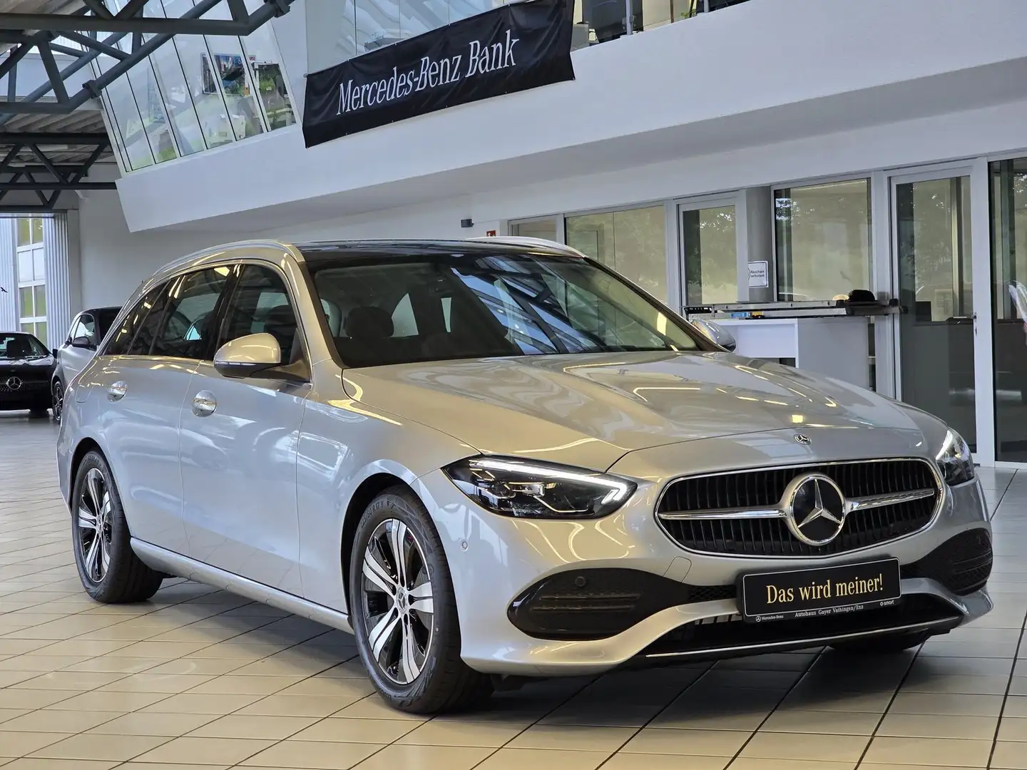 Mercedes-Benz C 180 T Avantgarde AHK+KAM+PANORAMA+TOT-WINKEL++ Argent - 1