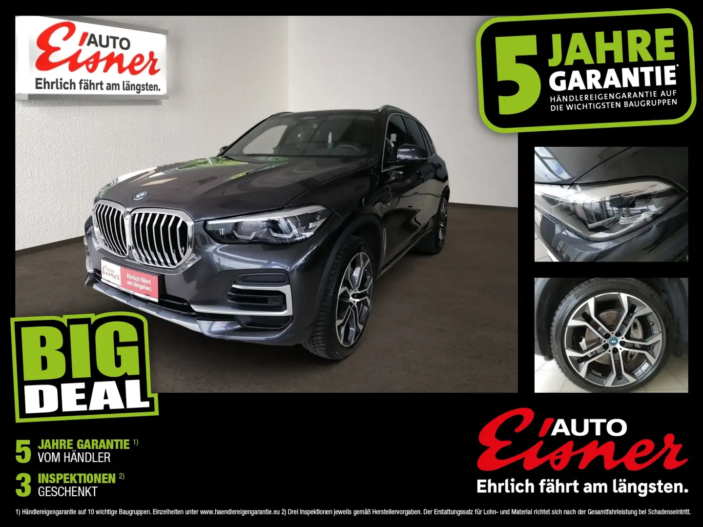 BMW X5 xDRIVE45e PHEV AUT. TOP AUSSTATTUNG Grau - 1