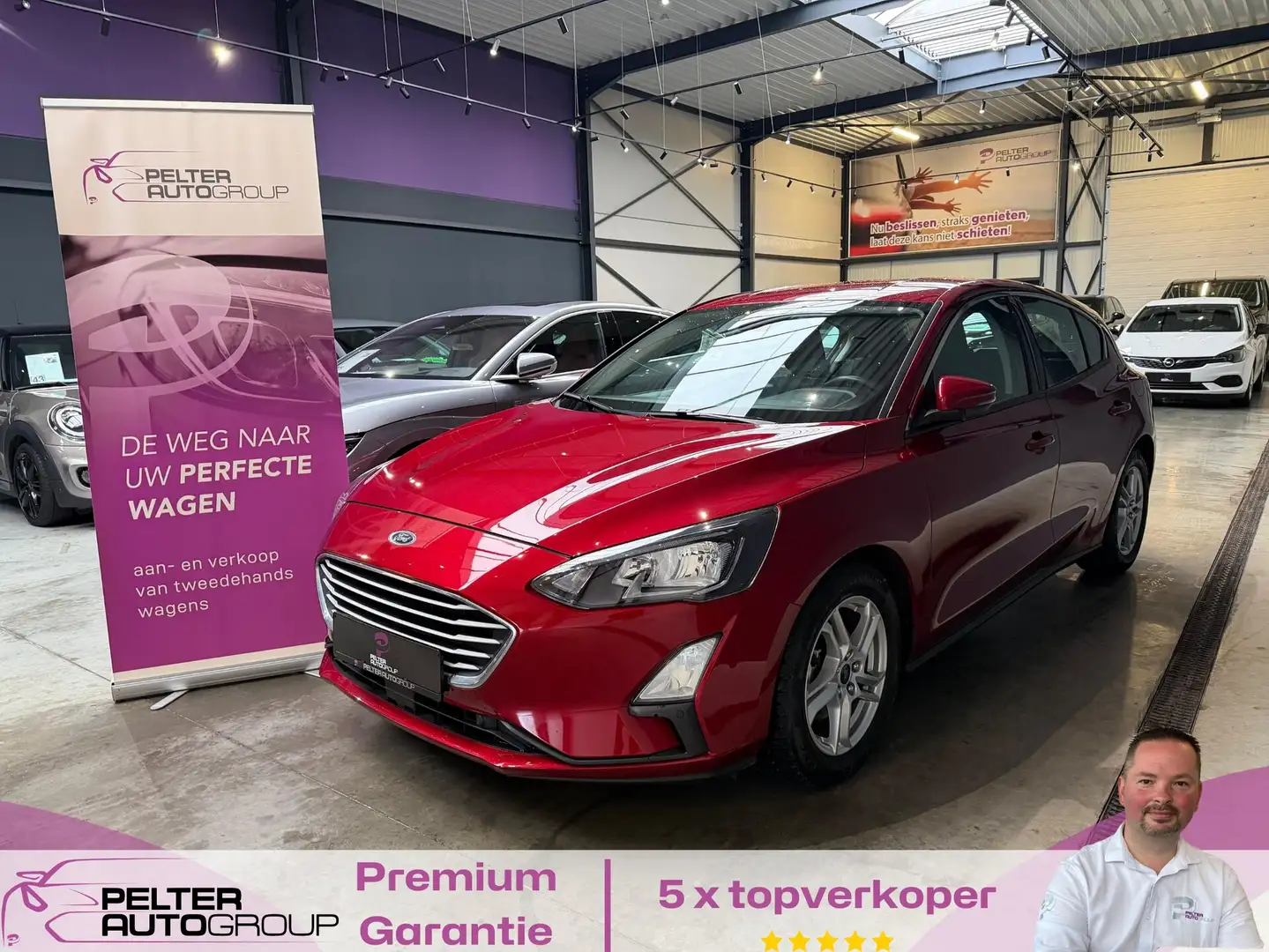 Ford Focus 1.0Ecoboost 100pk Bj.2020 1ste eig. Rouge - 1