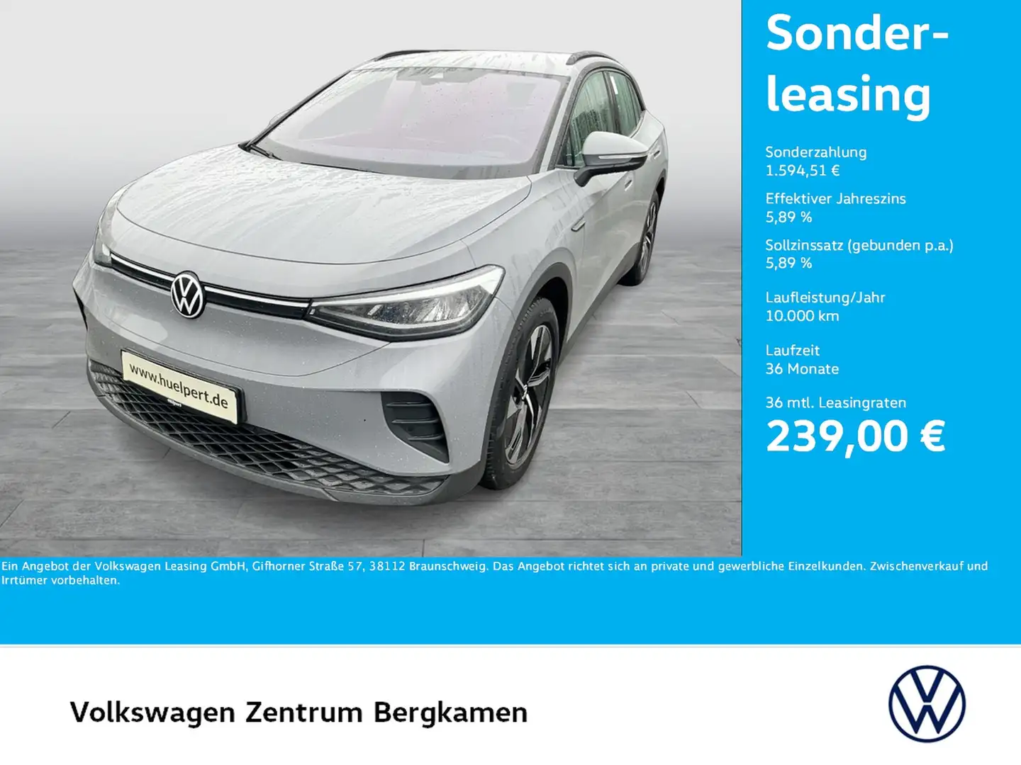 Volkswagen ID.4 Pure Performance ACC LM19 NAVI SITZHEIZUNG Szary - 1