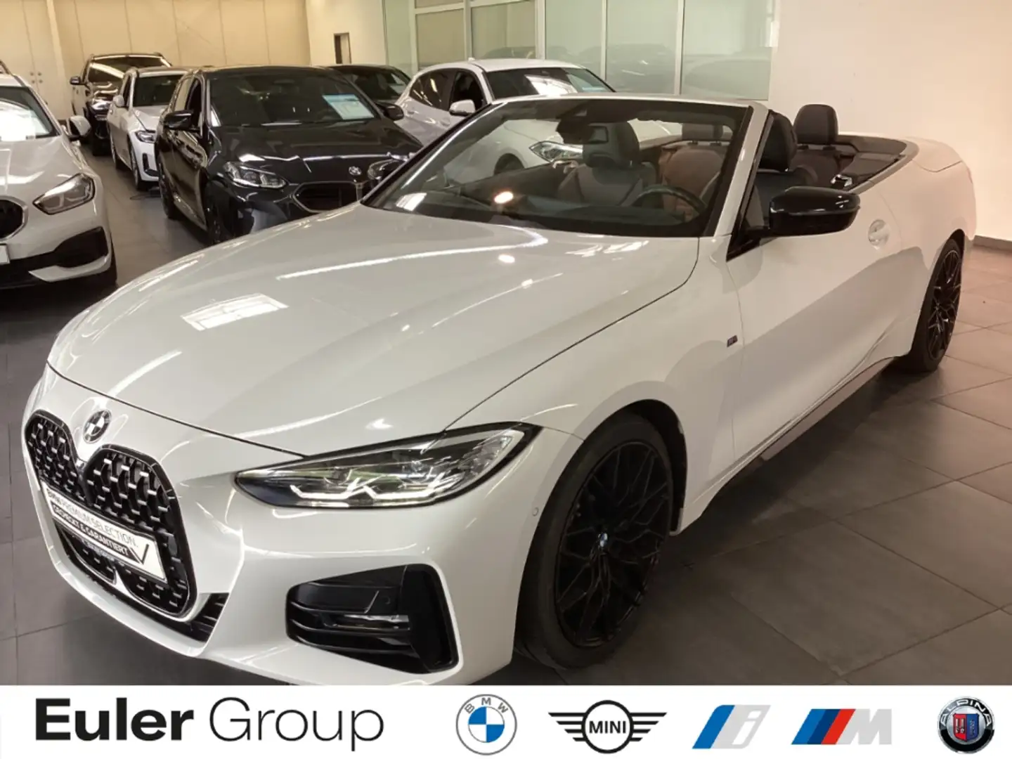 BMW 430 d A Cabrio M Sport ParkAss+ StandHZG AHK Navi Lede Weiß - 1
