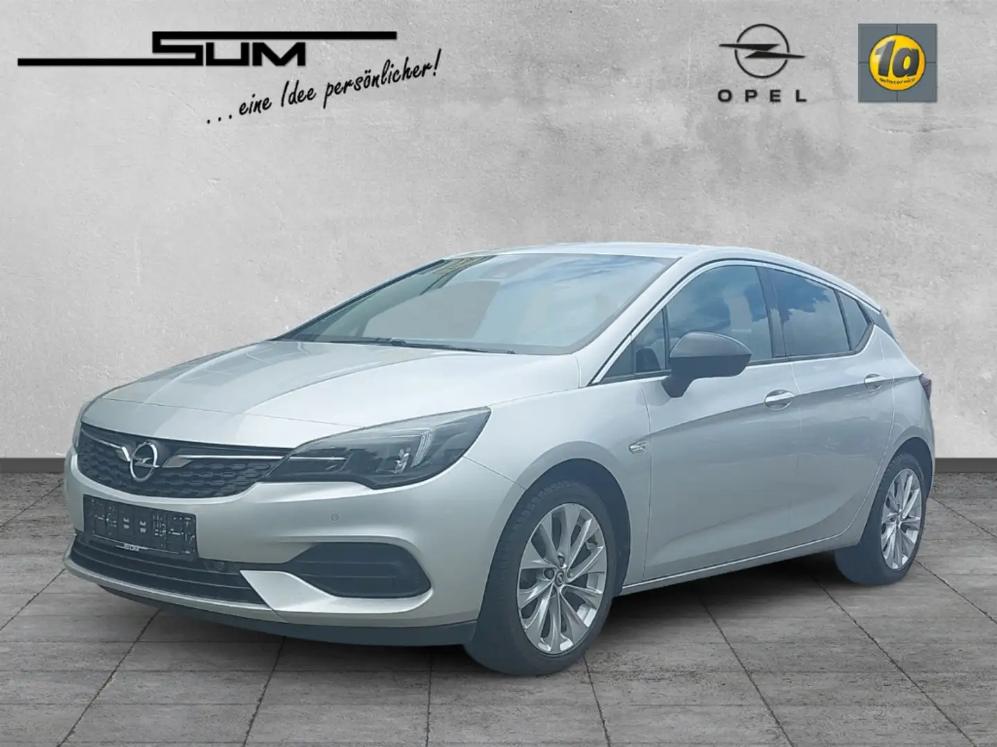 Opel Astra Elegance Navi LED Leder KlimaA SHZ LHZ DAB Plateado - 1