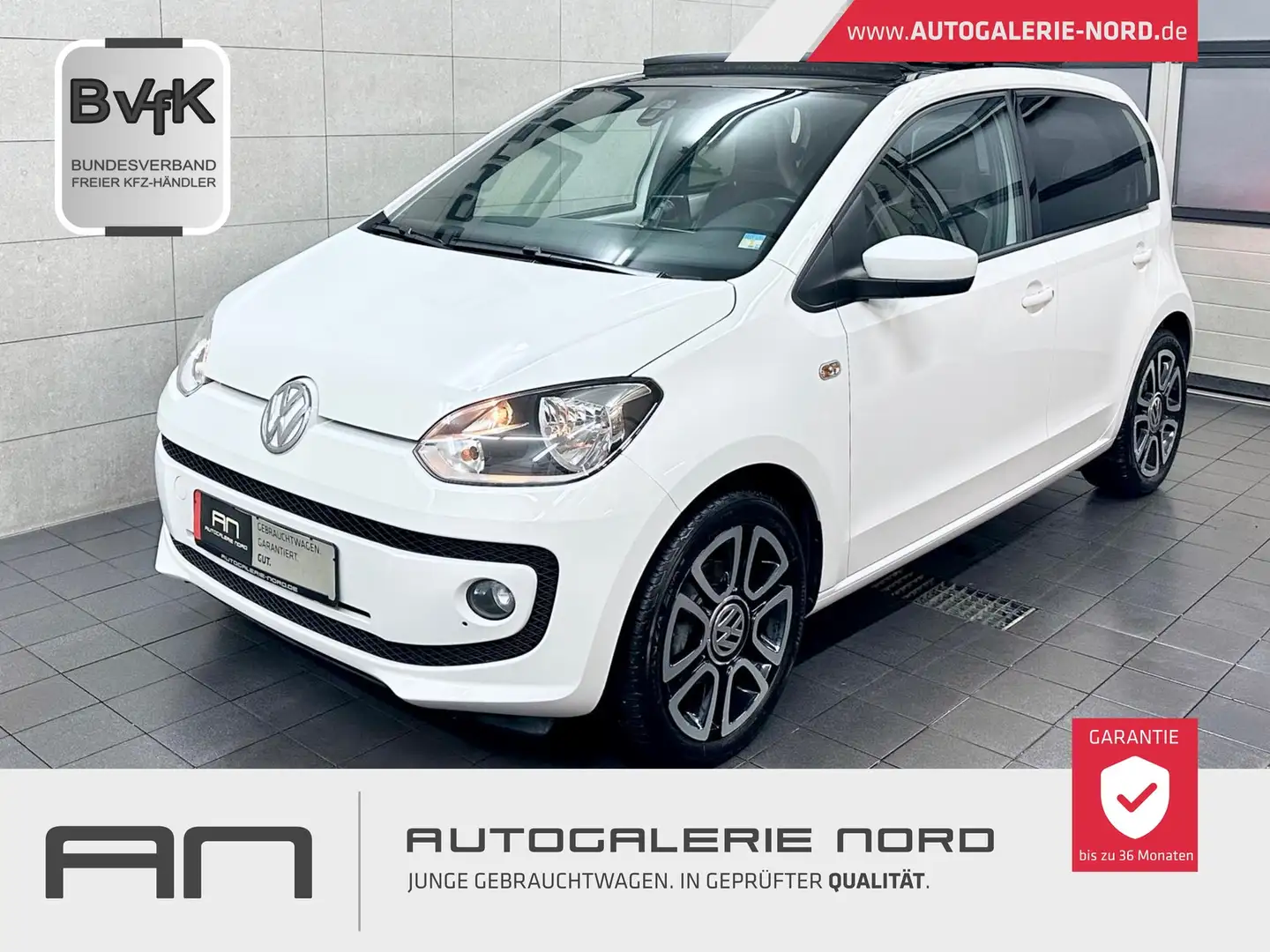 Volkswagen up! up! high Pano+Sport Pack Black R+Tempomat+SHZ bijela - 1