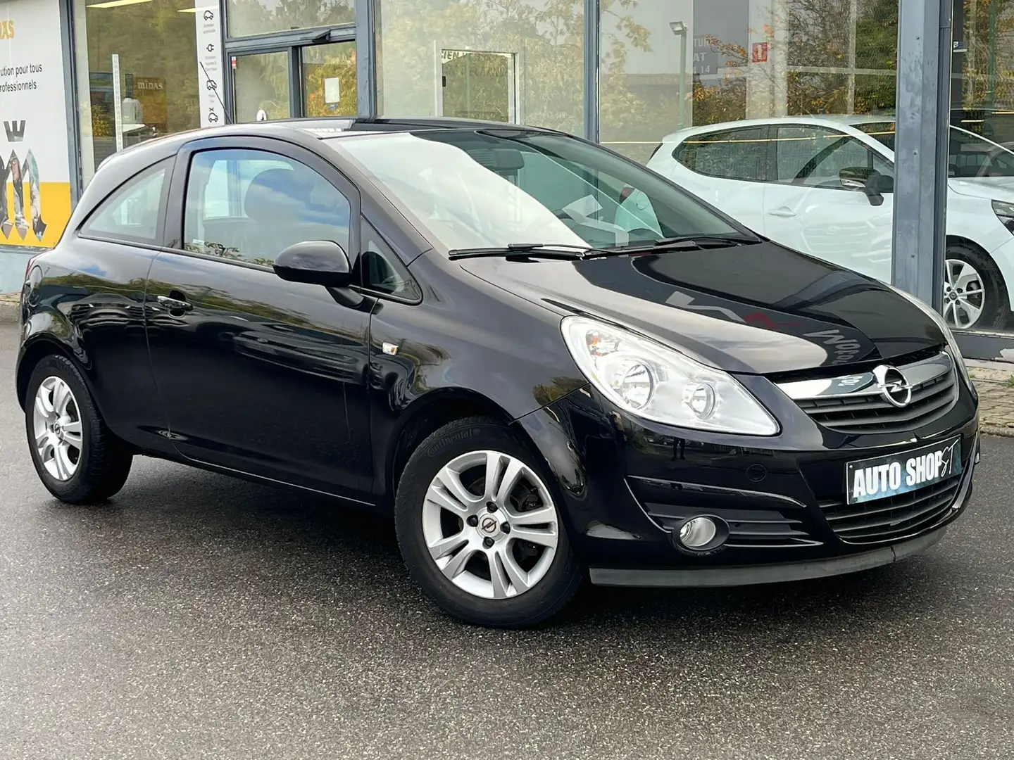 Opel Corsa 🟩1.2 ESSENCE 80CV - AIRCO - 1ER PROPRIETAIRE Schwarz - 1