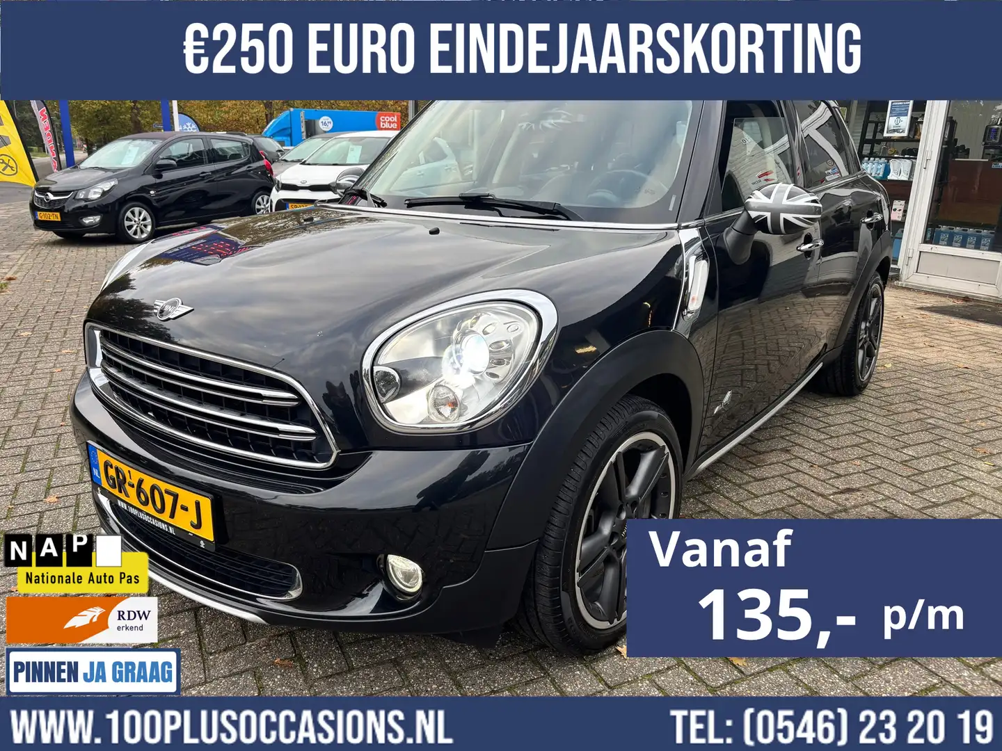 MINI Cooper Countryman Mini 1.6 ALL4 Chili Zwart - 1