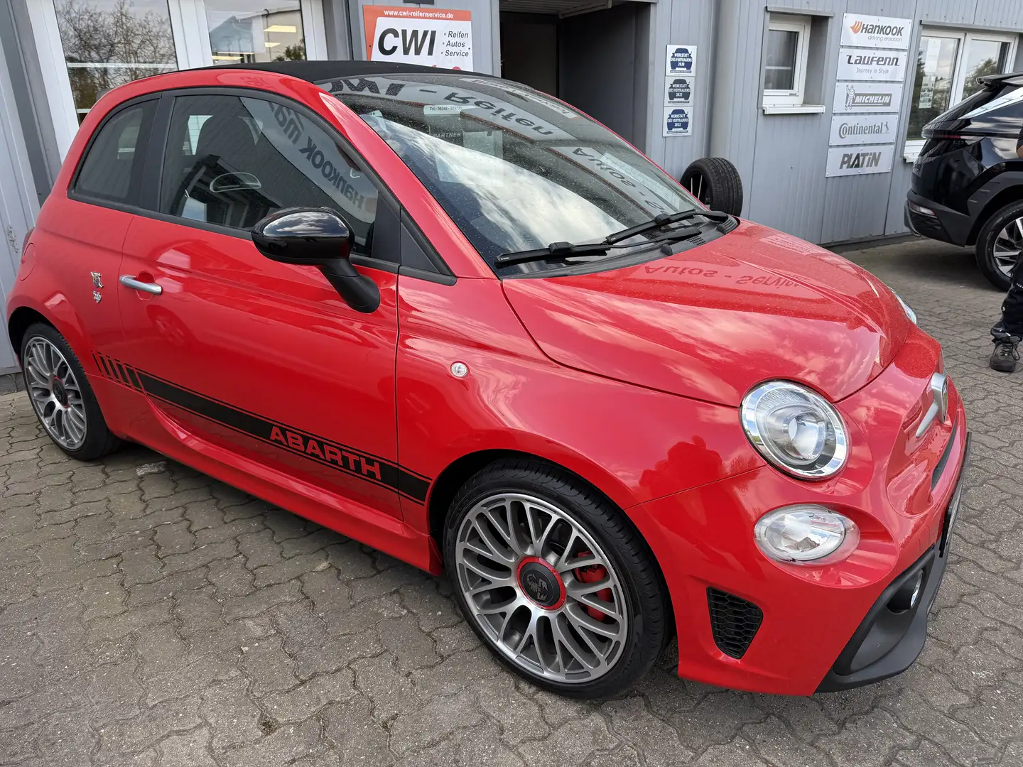 Abarth 500C 595 Cabrio TOP Zustand! NAVI, BEATS-Audio Rojo - 2