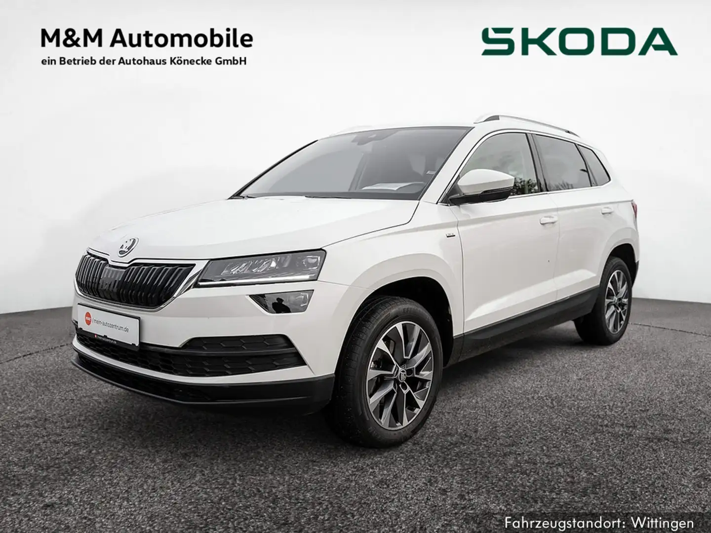 Skoda Karoq 1.0 TSI Drive 125 NAVI W-LAN AHK LED Weiß - 1