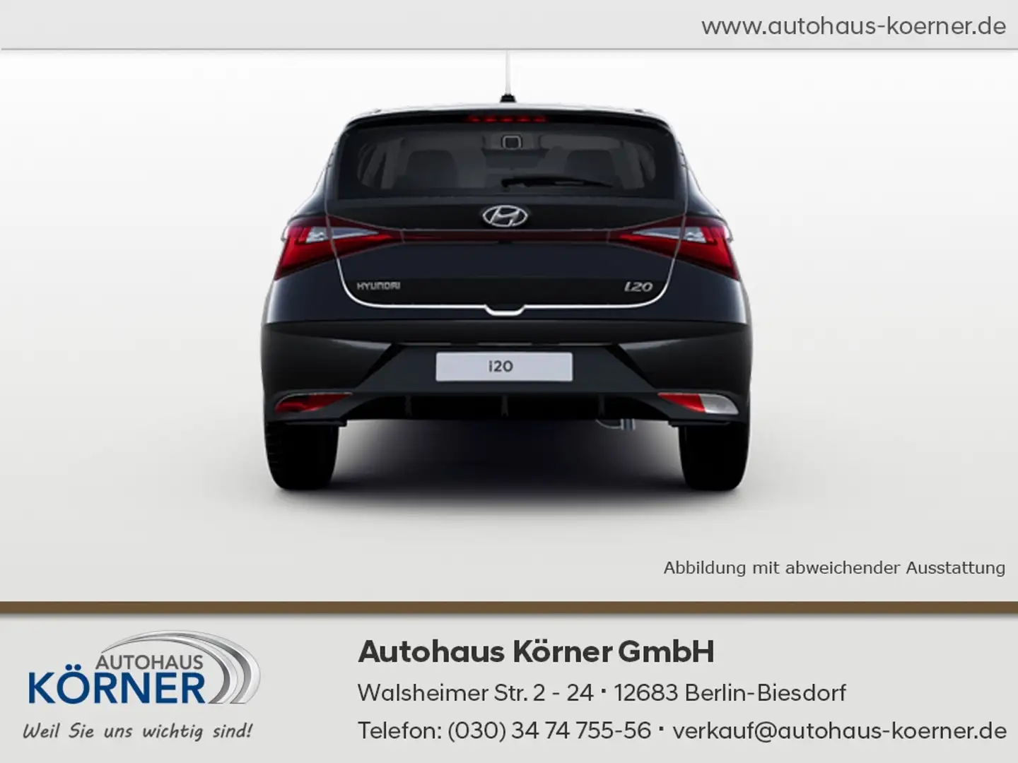Hyundai i20 1.0 T-GDI TREND NAVI digitales Cockpit Zwart - 2