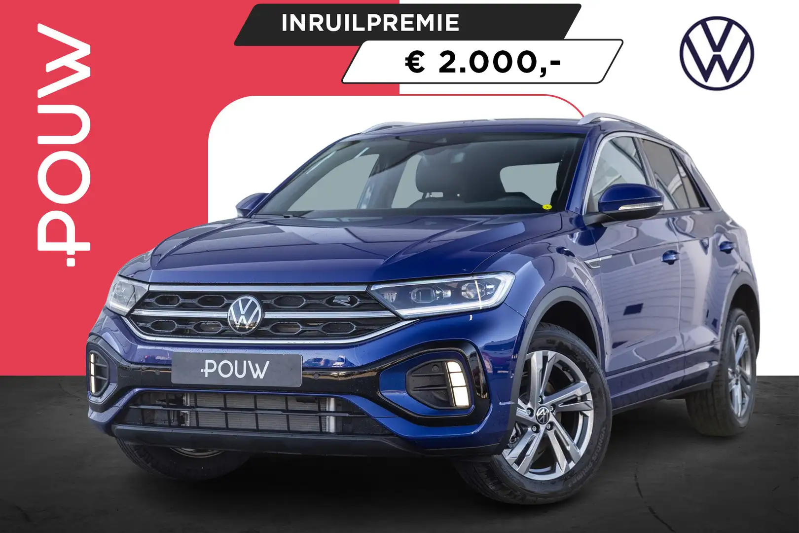 Volkswagen T-Roc 1.5 TSI 150pk R-Line Edition | Keyless-pakket | As Blauw - 1