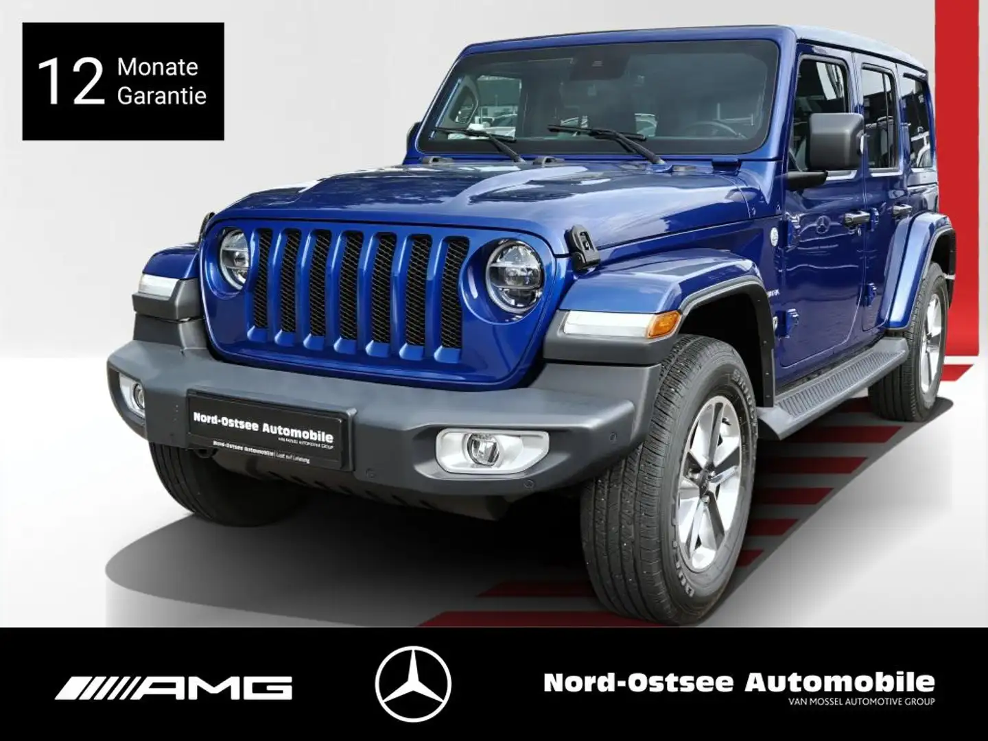 Jeep Wrangler 2.2 CRDi SAHARA NAVI KAMERA AHK PDC LED Bleu - 1