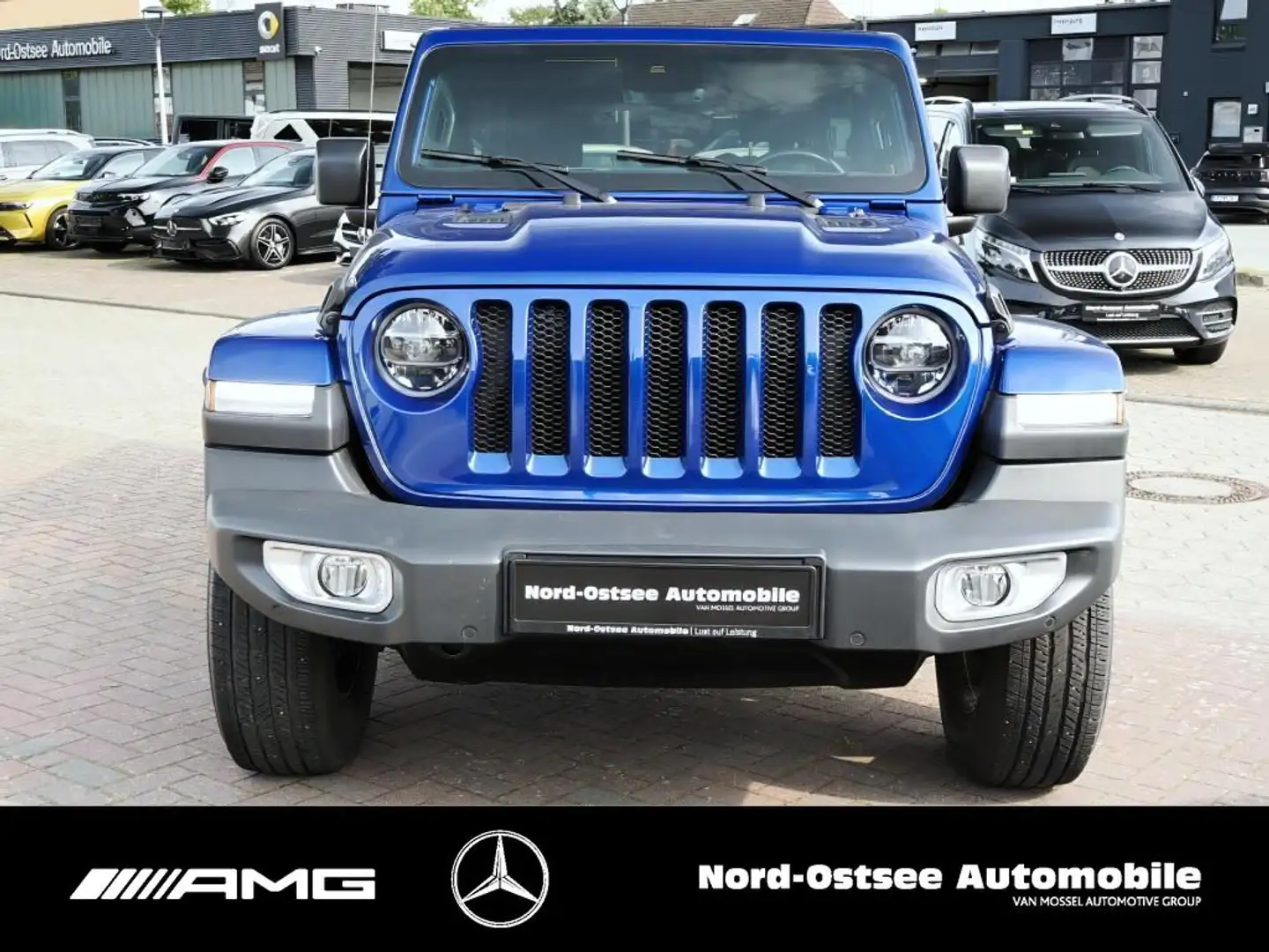 Jeep Wrangler 2.2 CRDi SAHARA NAVI KAMERA AHK PDC LED Bleu - 2