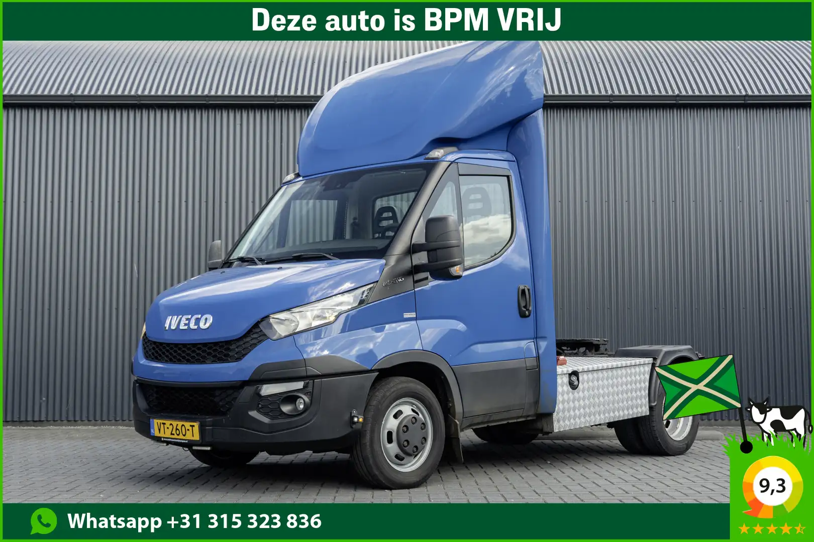 Iveco Daily 40C21 3.0L | BE-Trekker | 8.2T | Climate | Cruise Blauw - 1