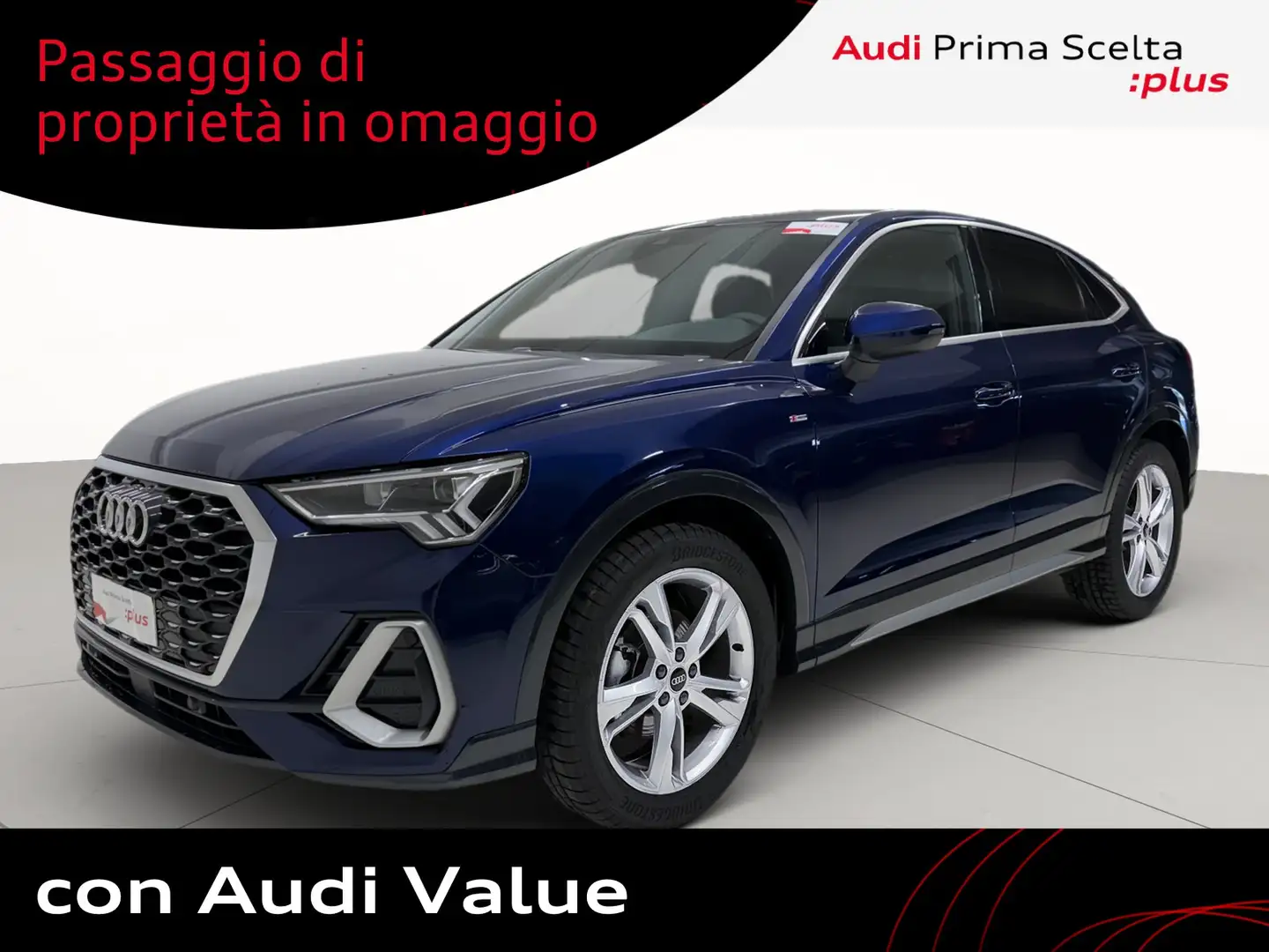 Audi Q3 sportback 35 2.0 tdi s line edition s-tronic Modrá - 1