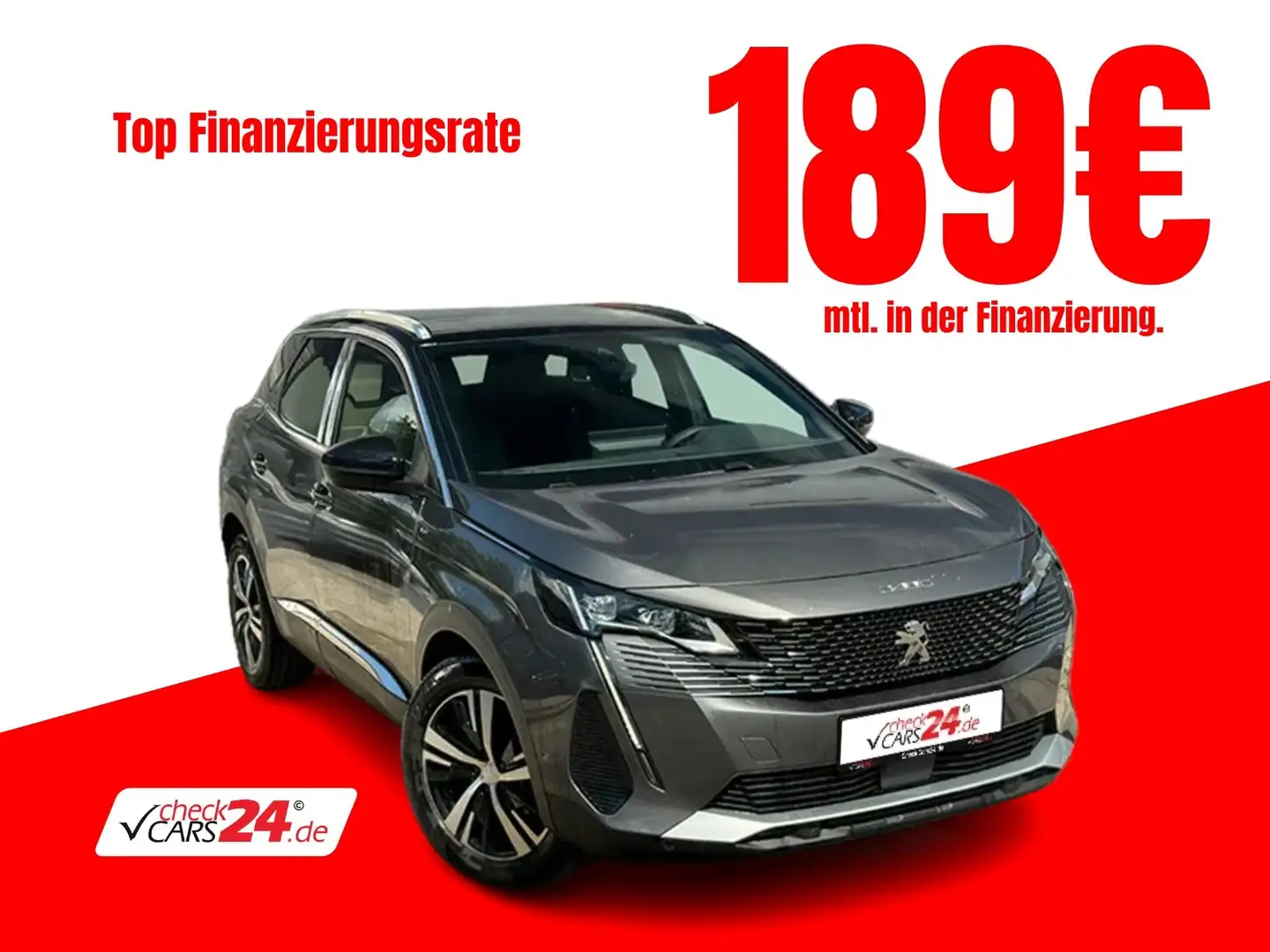 Peugeot 3008 1.2 PureTech 130 GT LED NAVI ACC *SOFORT* Grau - 1