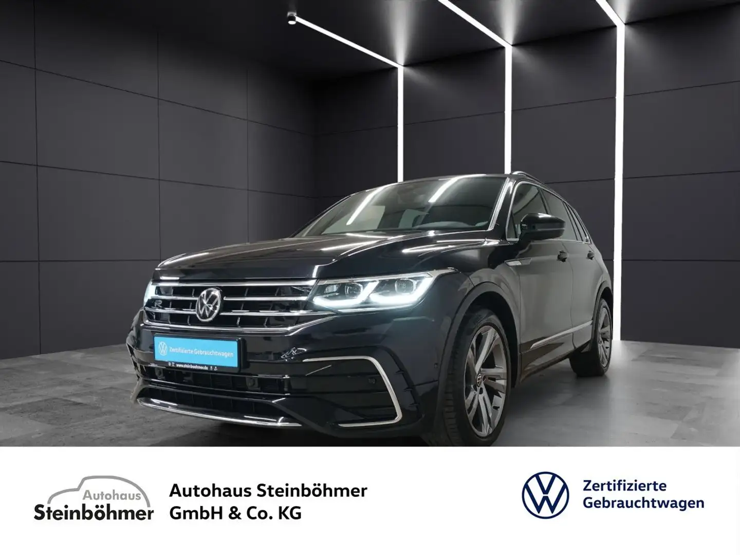 Volkswagen Tiguan R-Line 2.0TDI 4M DSG IQ-LED Navi Sideassist Noir - 1