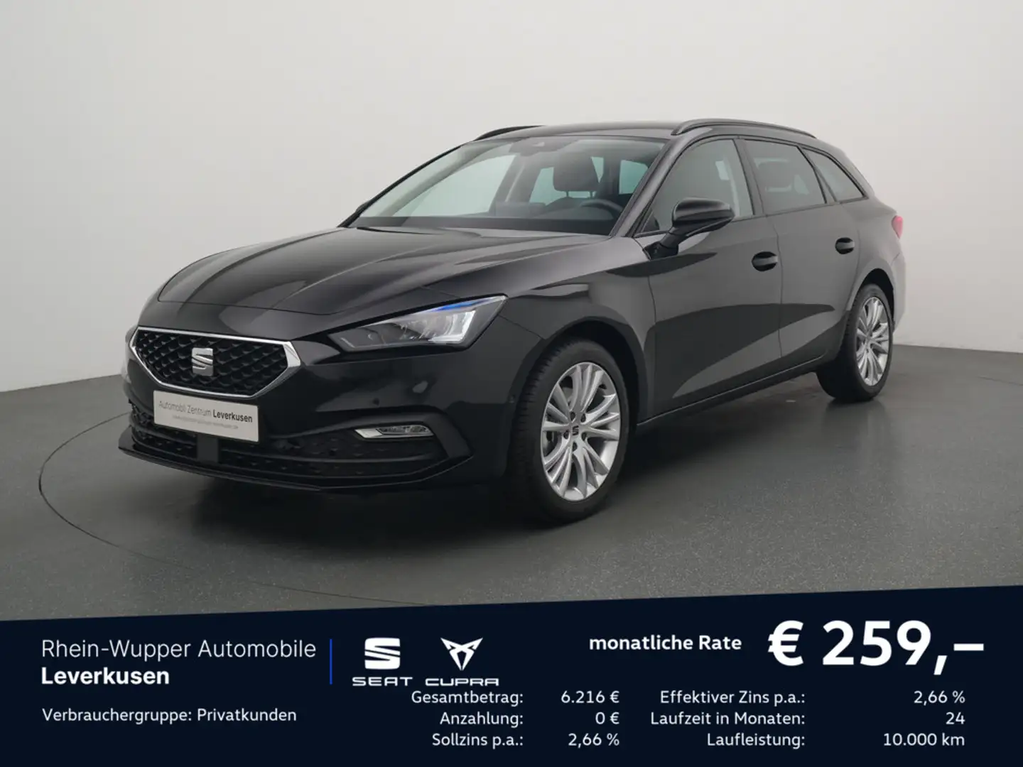 SEAT Leon Sportstourer Style Edition AHK LED ACC N Schwarz - 1