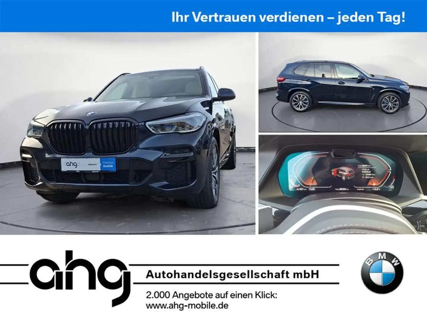 BMW X5 xDrive30d M-Sport, AHK, Laser, Head-Up, Panor Schwarz - 1