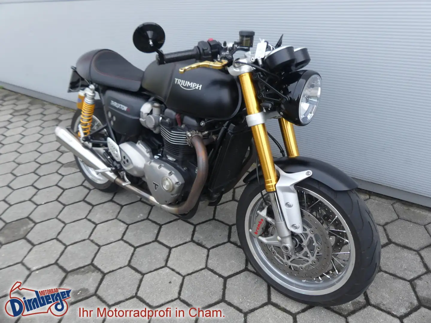 Triumph Thruxton 1200 R Dual Matt Black - Vance & Hin Negru - 2