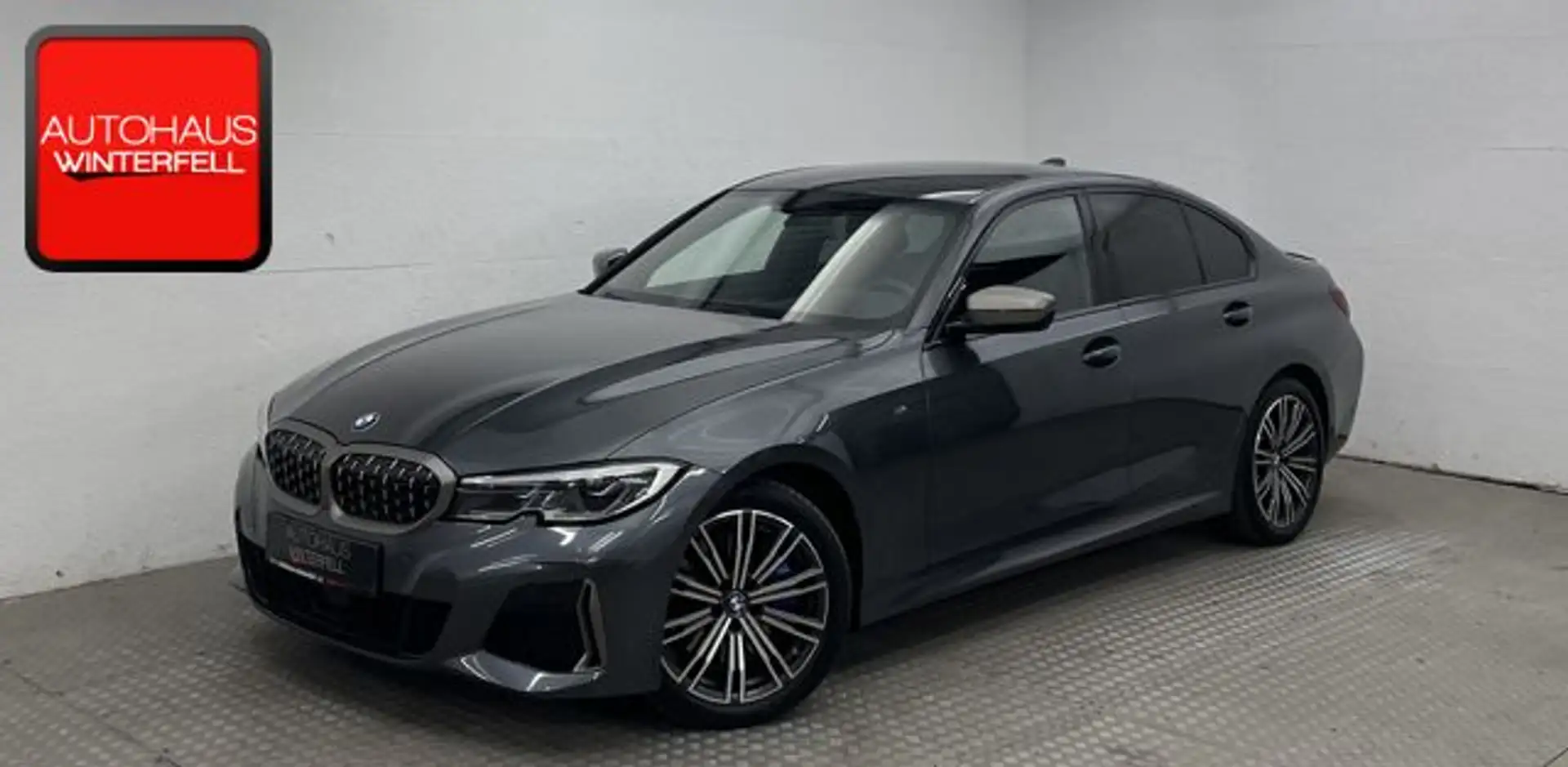 BMW 340 M340d xDrive LASER+MEMO+HUD+AHK+KEYLESS+STANDHZG Grau - 1