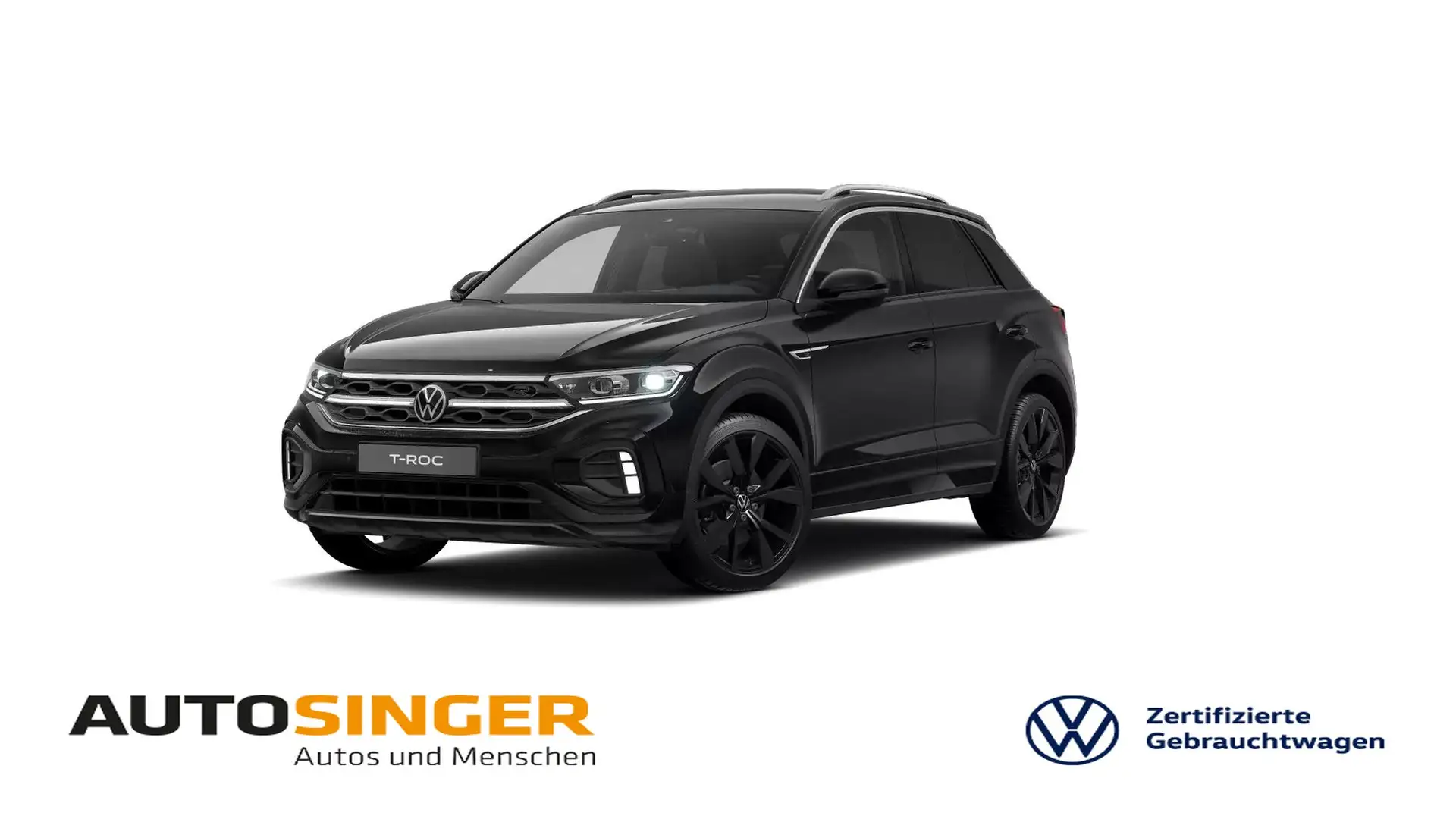 Volkswagen T-Roc R-Line 2.0 TSI DSG 4M *IQ-L*ACC*NAVI*SHZ* Schwarz - 1
