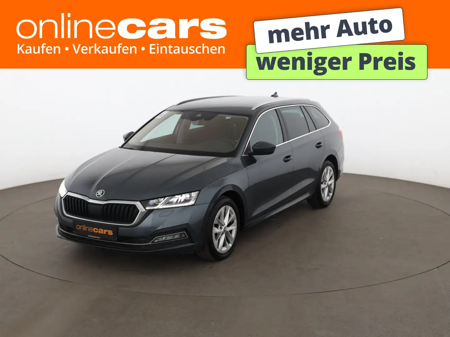 Skoda Octavia Combi 2.0 TDI Style Aut MATRIX AHK LEDER Grau - 1