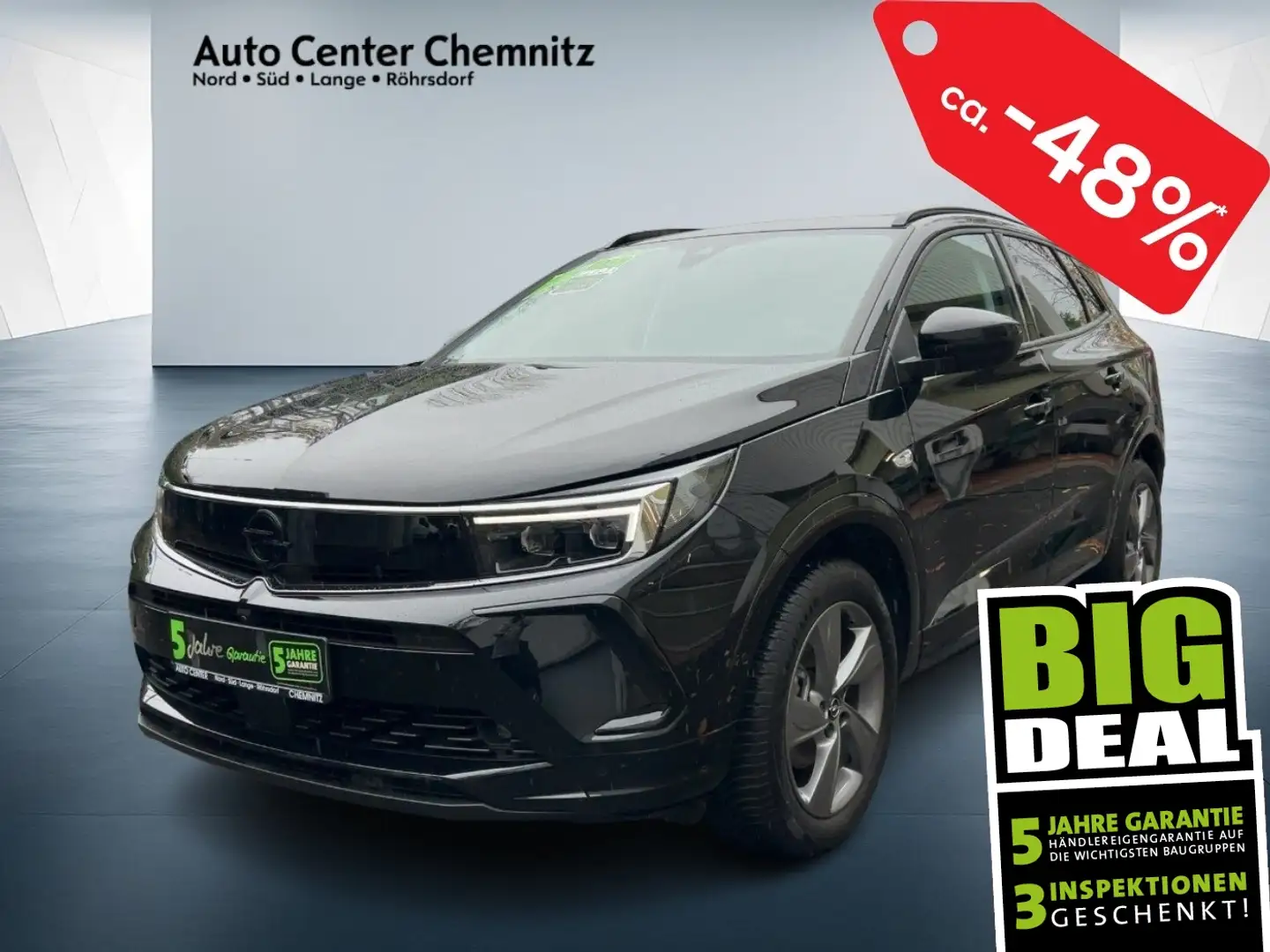 Opel Grandland 1.5 D AT8 GS Line Matrix/Navi/Ergo/360° Negro - 1