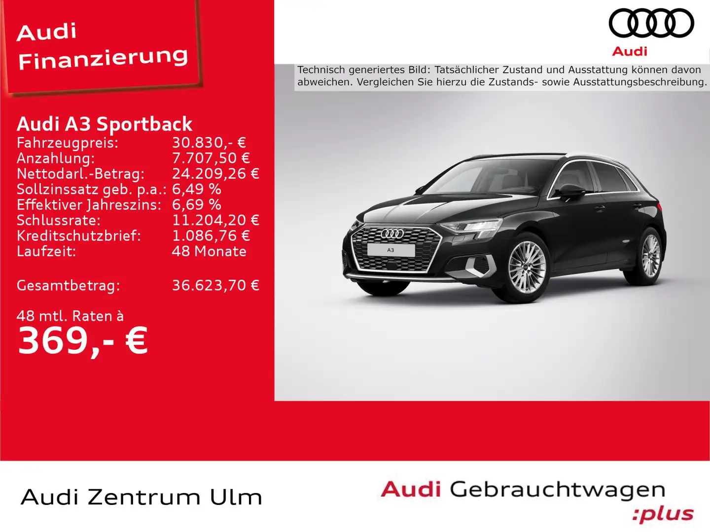 Audi A3 advanced 35TFSI AHK LED SHZ 5J.GAR. Schwarz - 1