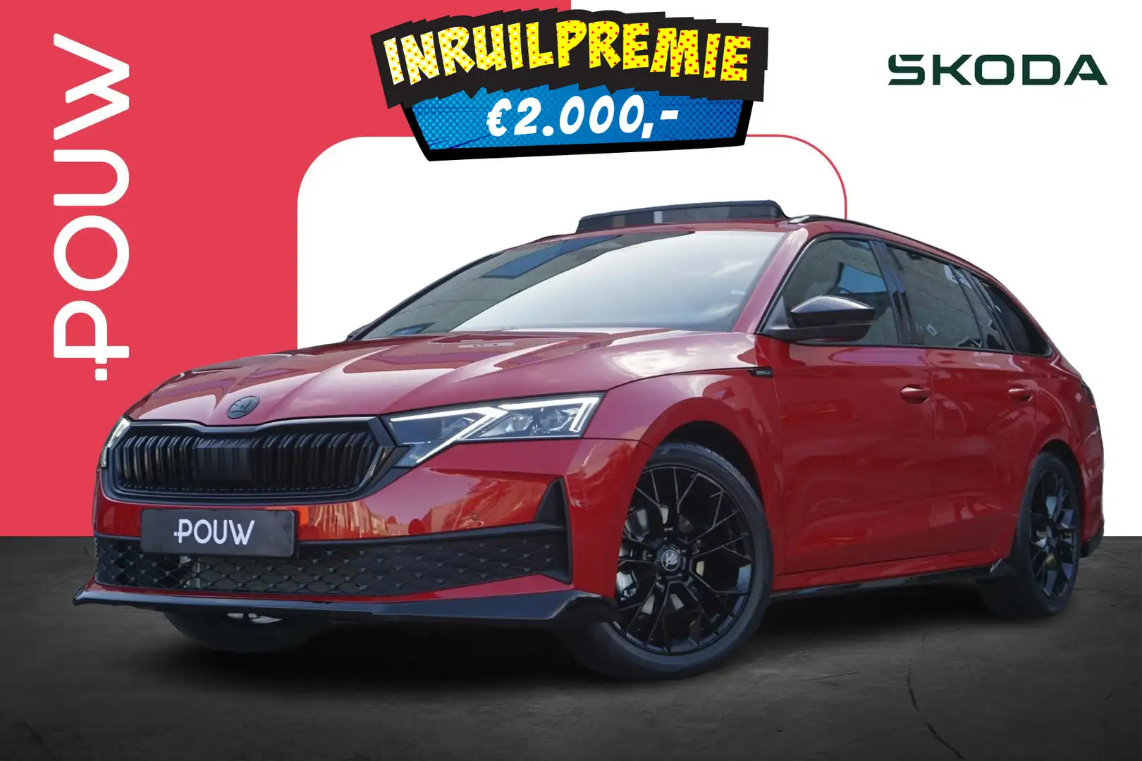 Skoda Octavia Combi 1.5 TSI 150pk DSG MHEV Sportline Tour | Blac Rood - 1