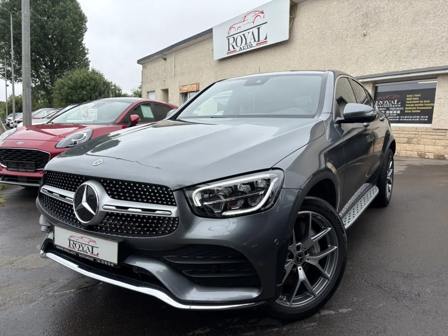 Mercedes-Benz GLC 300 e COUPE AMG LINE 4 MATIC * GARANTIE 36 MOIS * Gris - 1