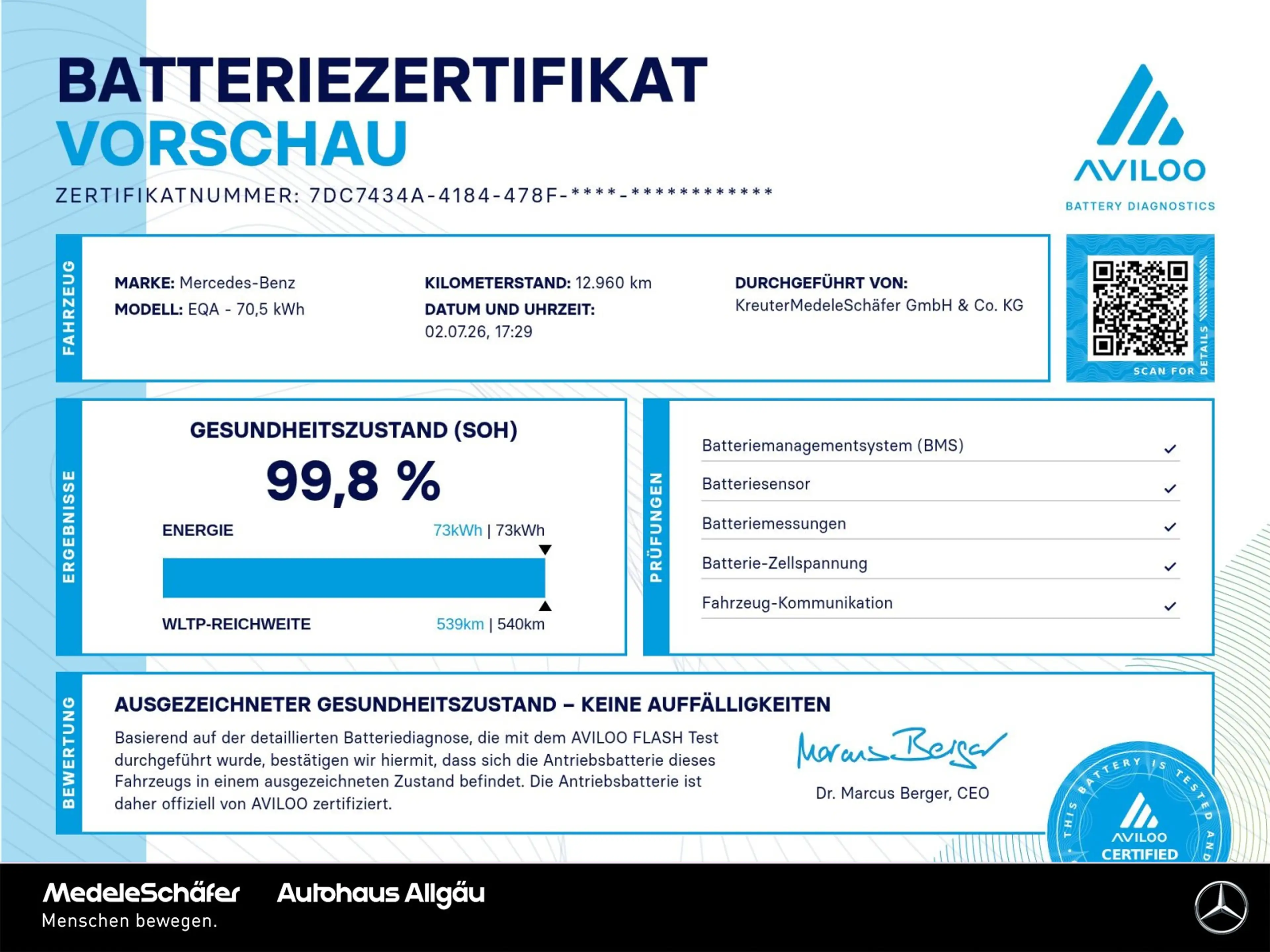 Mercedes-Benz EQA 250 EQA 250+ Progressive 18" Vorr.-Distronic LED Park — photo 4