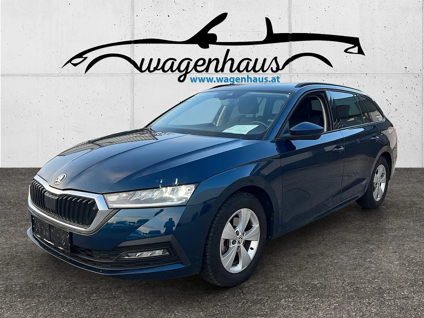 Skoda Octavia Combi TSI Ambition, AHV, LED, Kamera, Teilleder, Bleu - 1