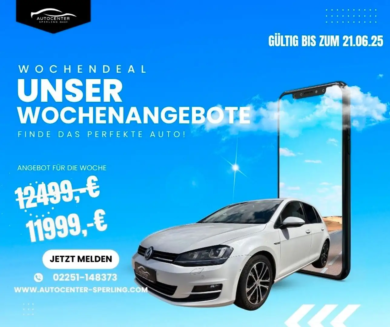 Volkswagen Golf VII 1.4 Lim. Cup BMT R-Line *Navi*BI-Xenon* Blanc - 1