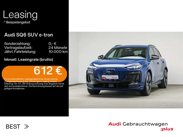 Audi SQ6 e-tron SQ6 e-tron*EDITION-ONE-BLUE*NAVI*MATRIX*HUD*AHK*