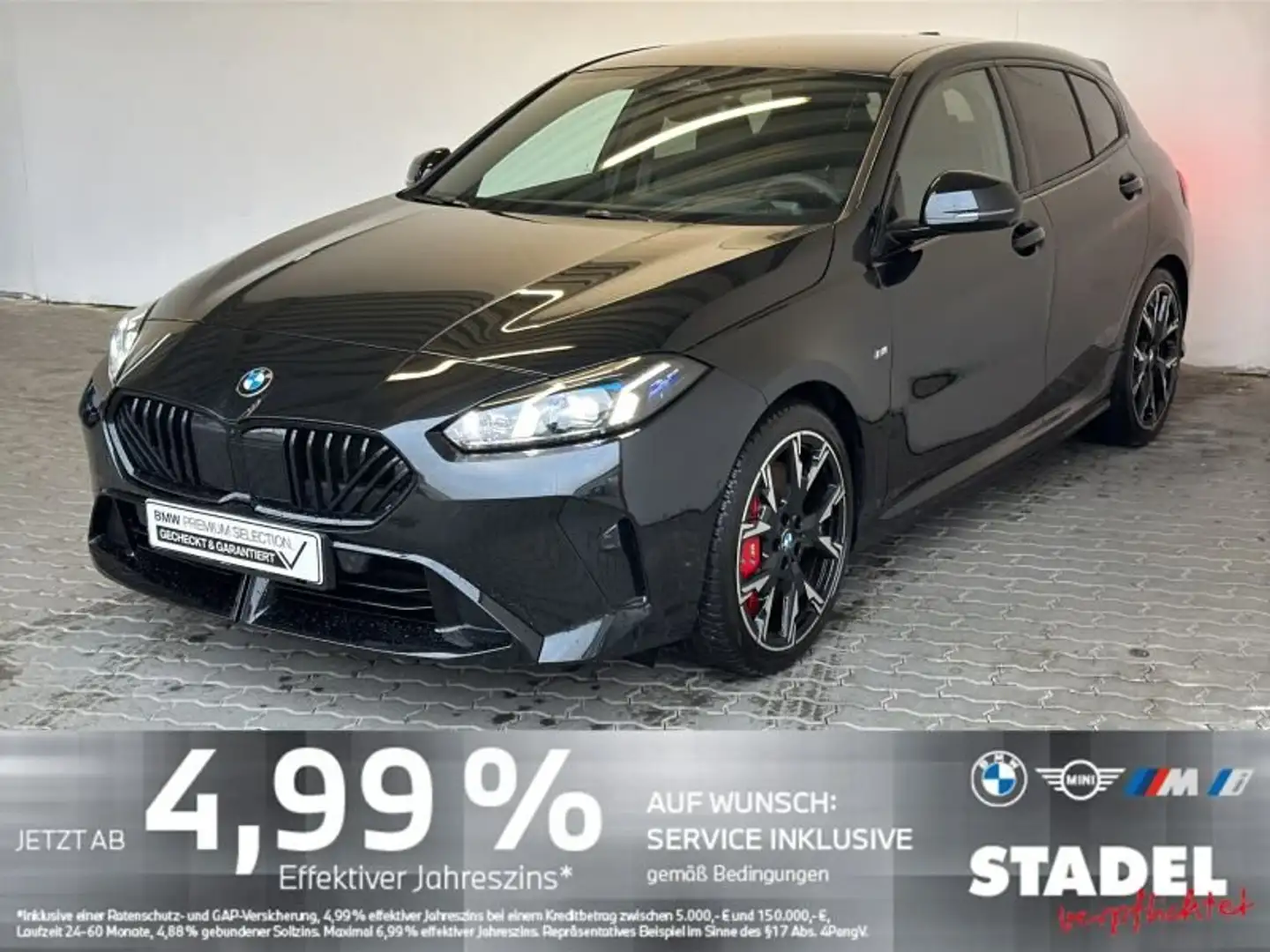 BMW 120 M Sport Navi.LED.HuD.360°.DriveAs.AHK.KomfZg Schwarz - 1