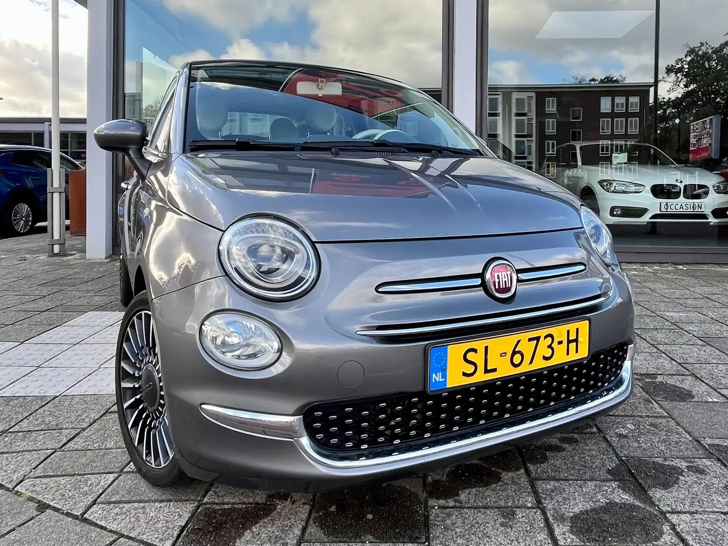 Fiat 500 500 Cabrio Lounge 80PK Grijs - 2