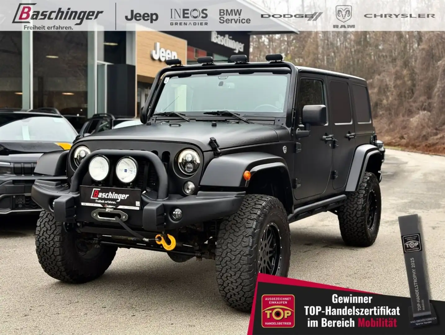 Jeep Wrangler Rubicon 2,8 CRD LKW Schwarz - 1