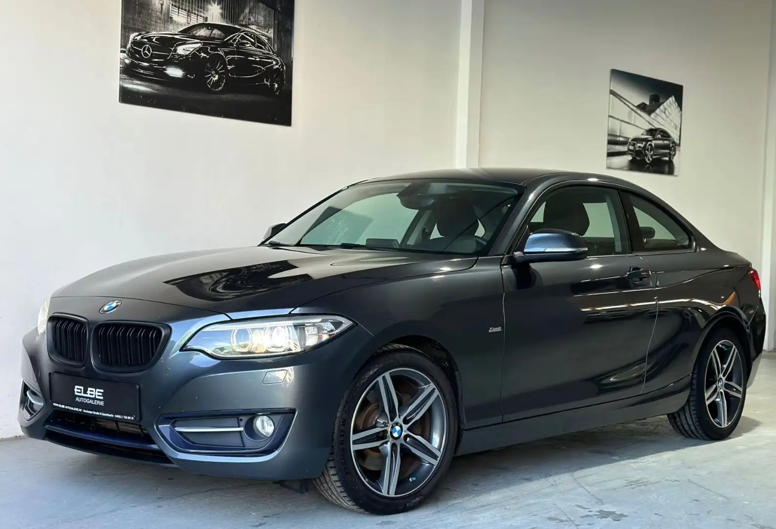 BMW 220 Coupe 220 d Sport Line Steptronic 1.-Hand EURO6 Gris - 2