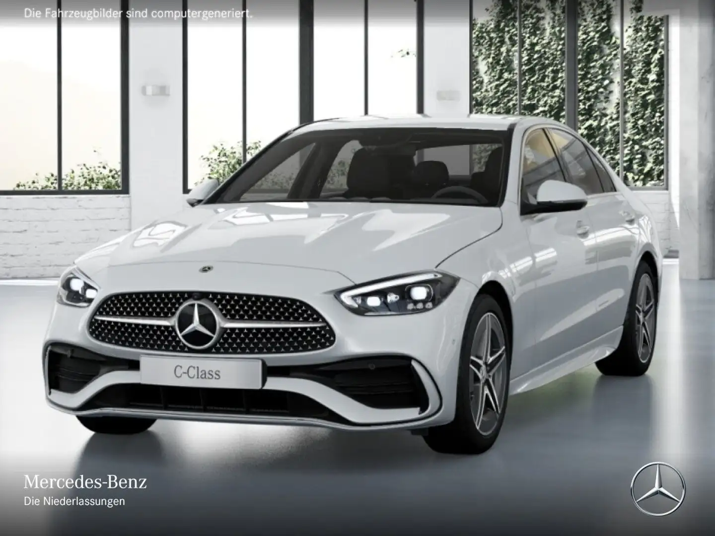 Mercedes-Benz C 180 AMG+360+TOTW+KEYLESS+9G Weiß - 2