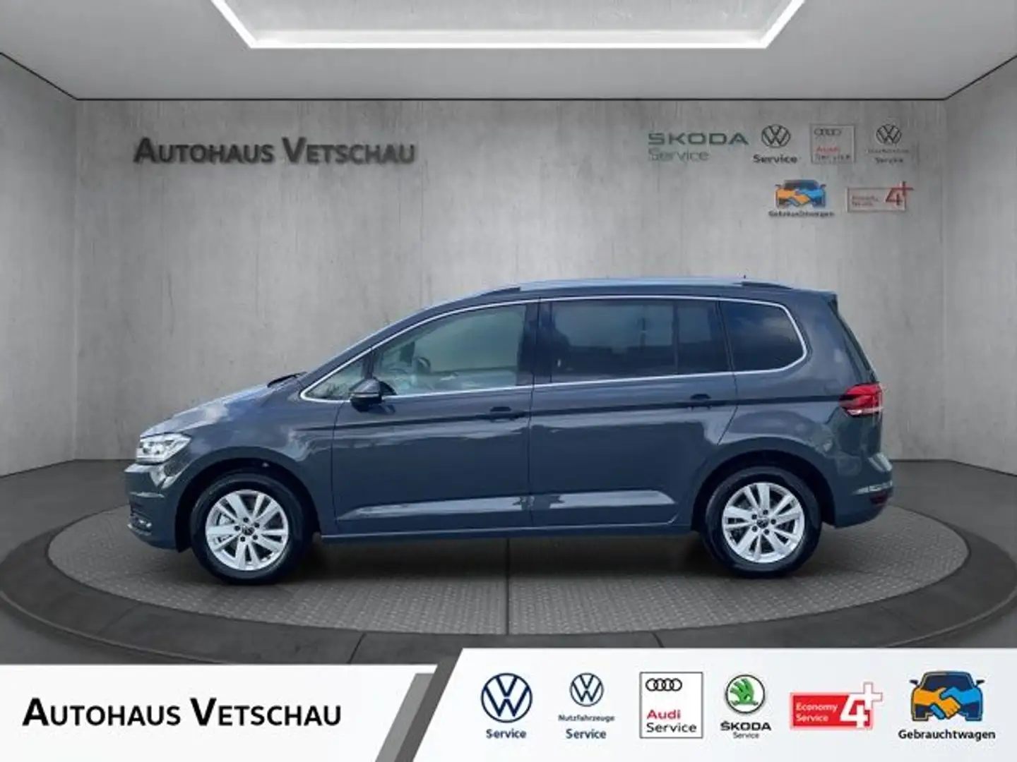 Volkswagen Touran Highline 1.5 TSI DSG/LED/NAVI/ACC/elHK/ Grigio - 1