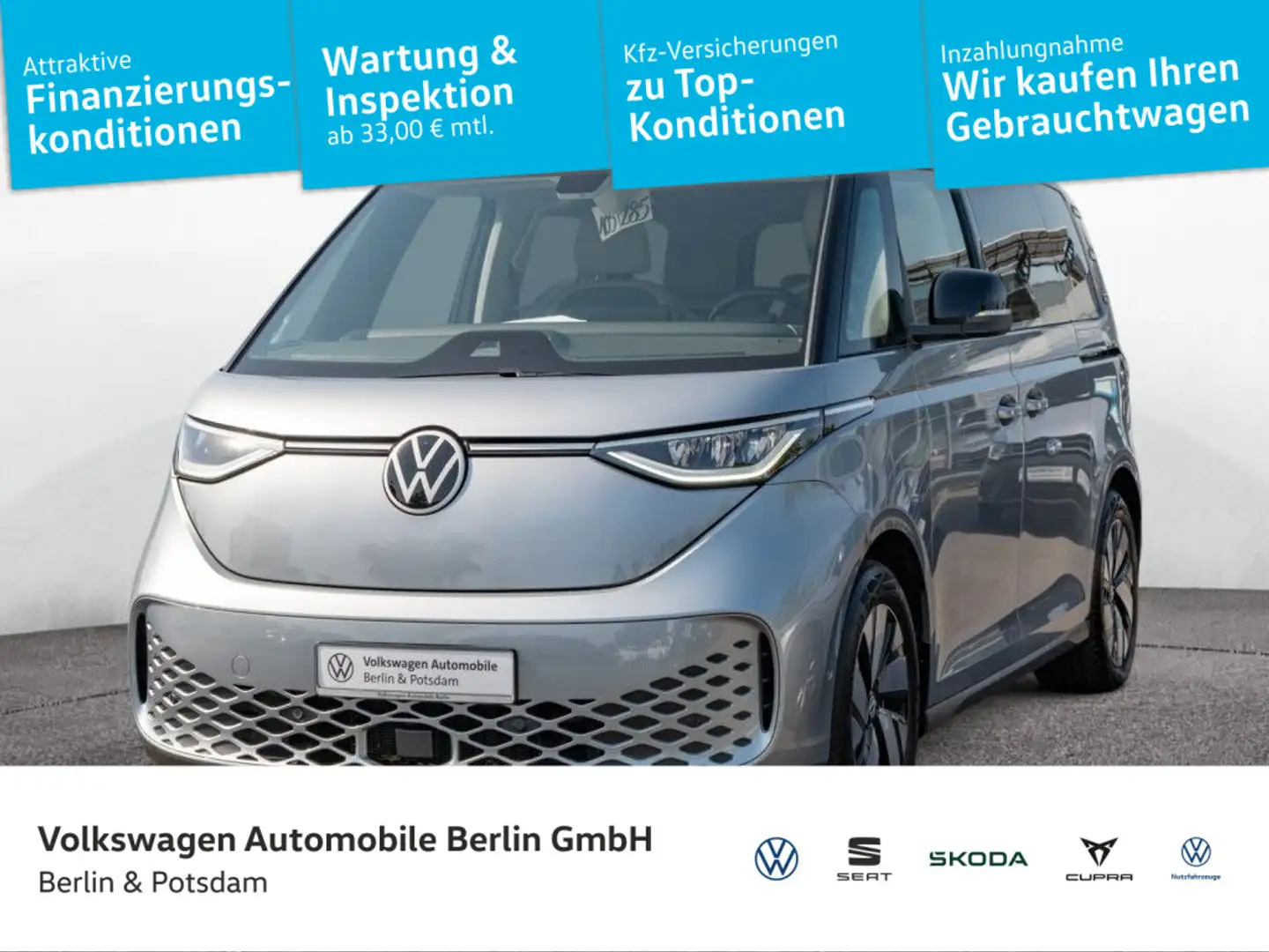 Volkswagen ID. Buzz Pro Navi Klima 5 Sitze SHZ LED Telefon Silber - 1