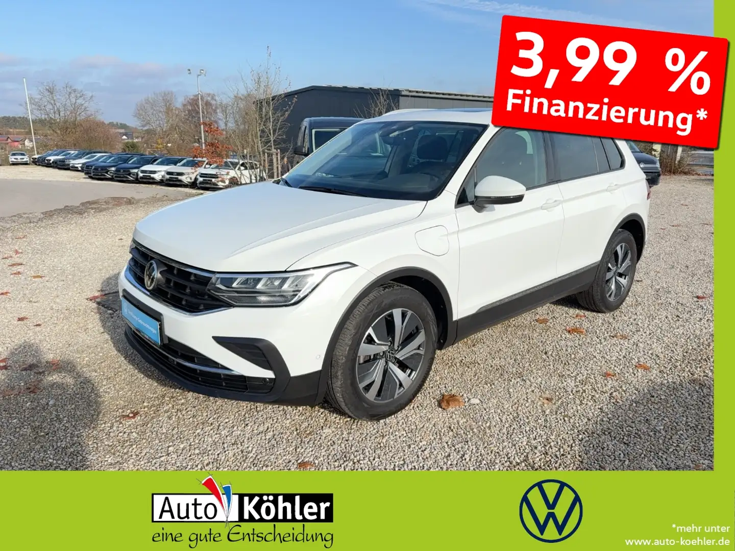 Volkswagen Tiguan Life eHybrid Black/Pano/ACC/AHK/LED/Virt Weiß - 1