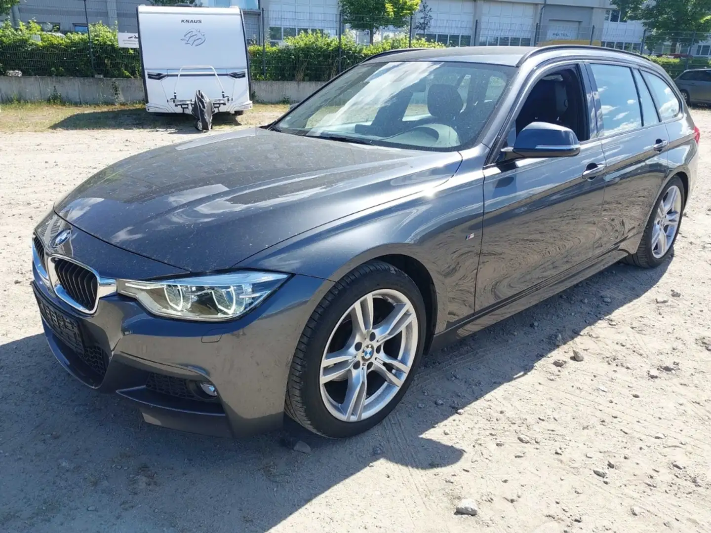 BMW 320 iA M-SPORT+LEDER+NAVI+LED+PDC+SHZ+MFL+AHK Gris - 1